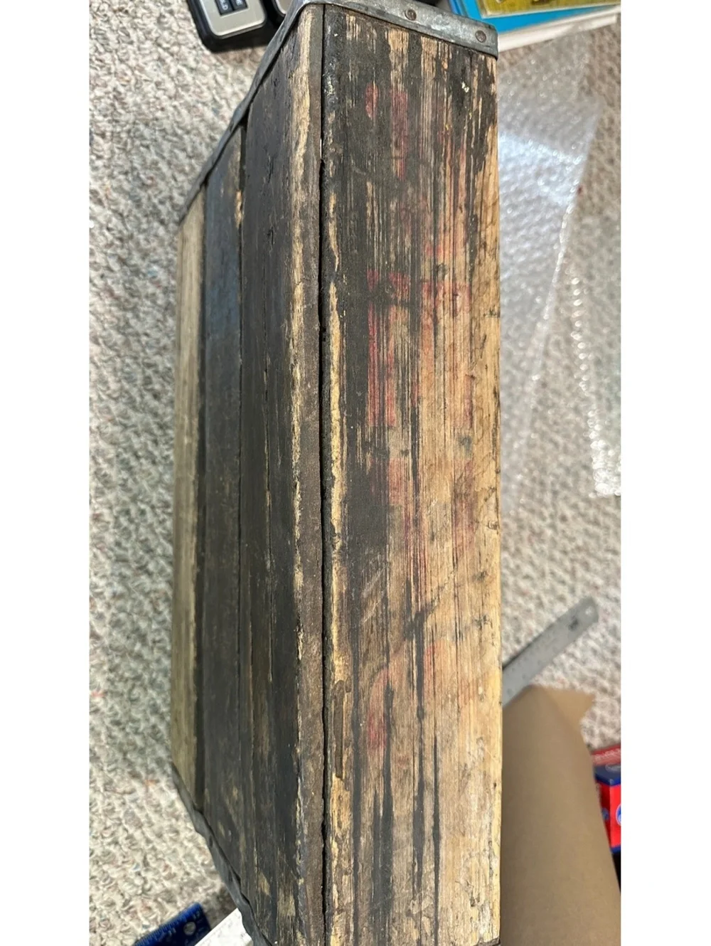 Vintage Pepsi 24-Bottle Wooden Crate Americana Rustic Shelf Soda Decor